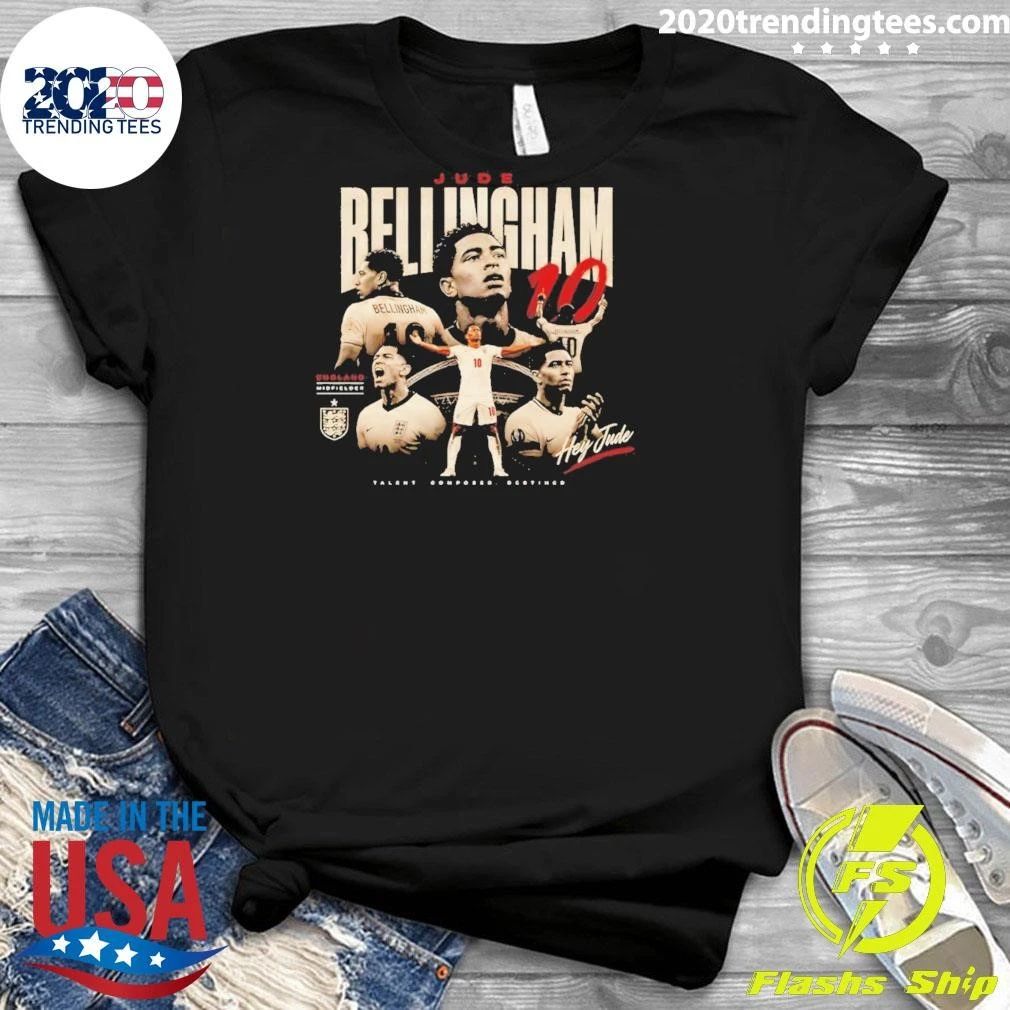 Jude Bellingham Midfielder England Soccer World Cup 2026 Talent Composed Destined Shirt