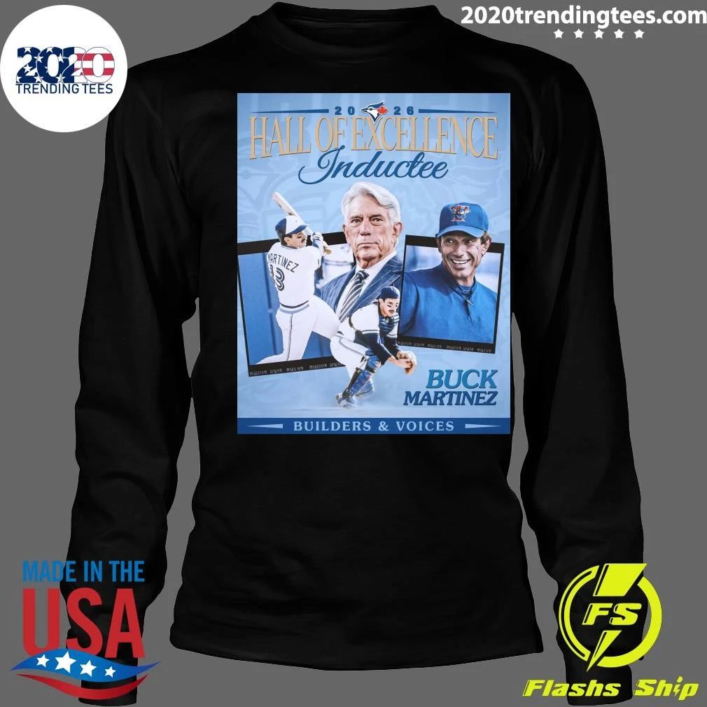 Buck Martinez takes his place in the Hall of Excellence 2026 Shirt