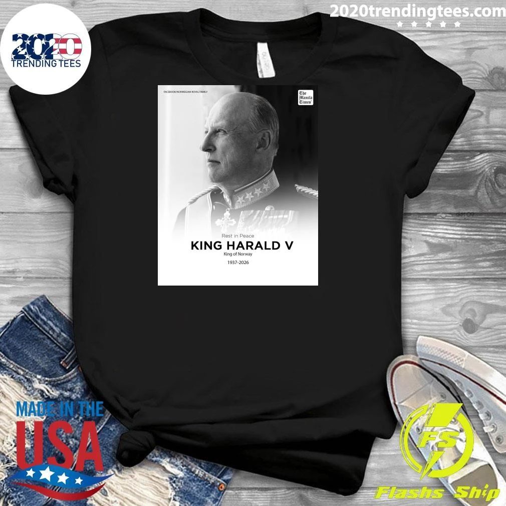 Rest In Peace King Harald V King Of Norway 1937-2026 Shirt