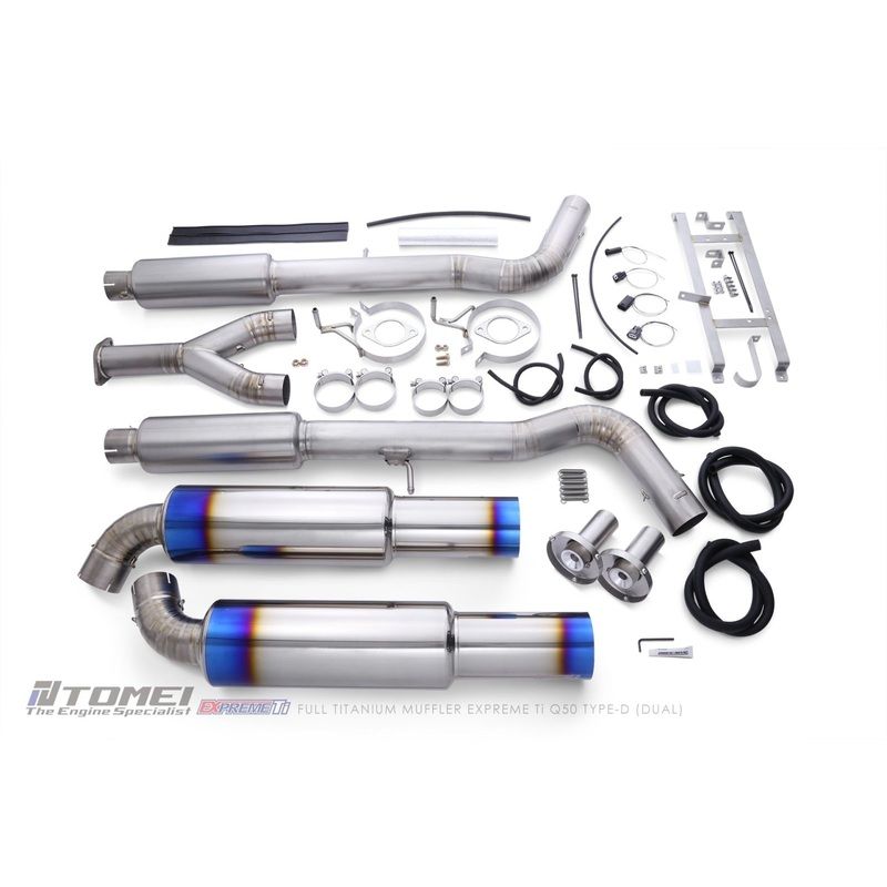 Tomei Titanium Dual Cat-Back Exhaust | 2014-2024 Infiniti Q50 (TB6090-NS21E)