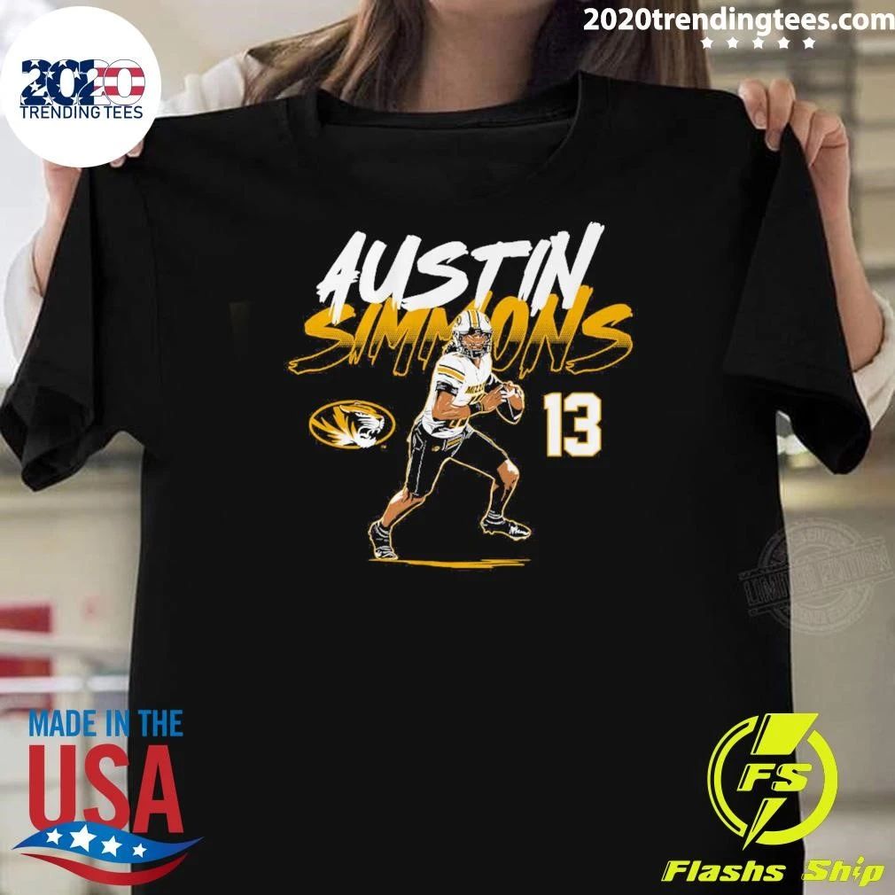 Missouri Football Austin Simmons Name Number Pose Shirt