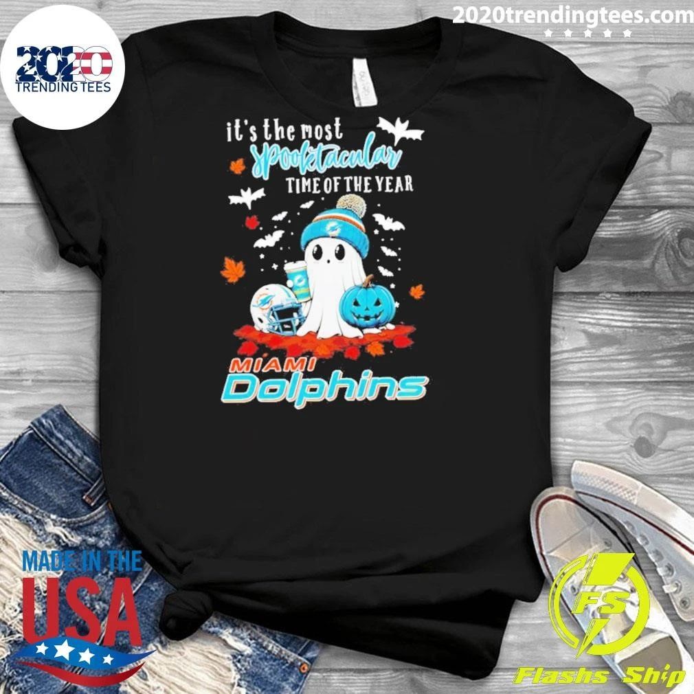Ghost Halloween 2026 Miami Dolphins It’s The Most Spooktacular Time Of The Year Shirt