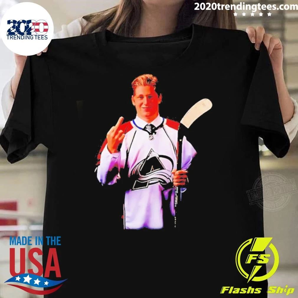 Nathan Mackinnon Colorado Avalanche Hockey Middle Finger 2026 Shirt