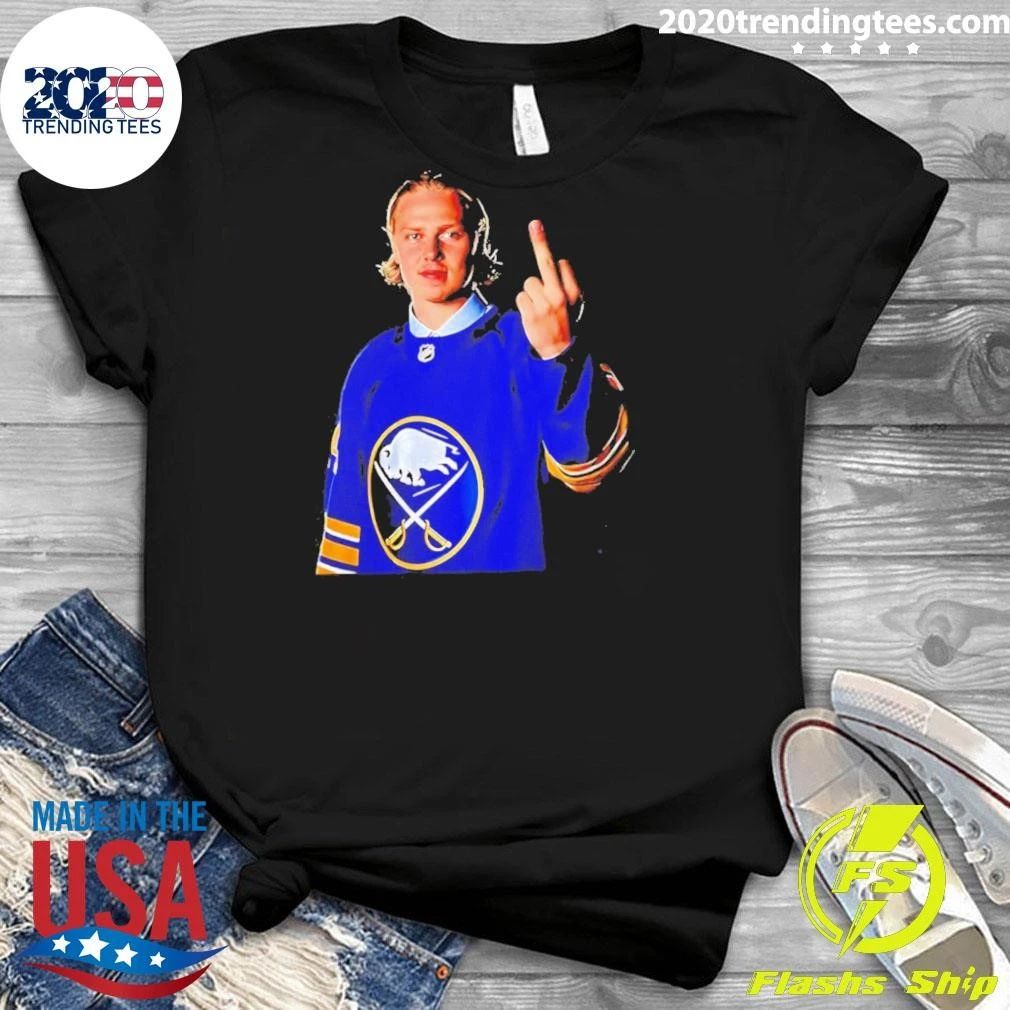 Konsta Helenius Buffalo Sabres Nhl Hockey Middle Finger Shirt
