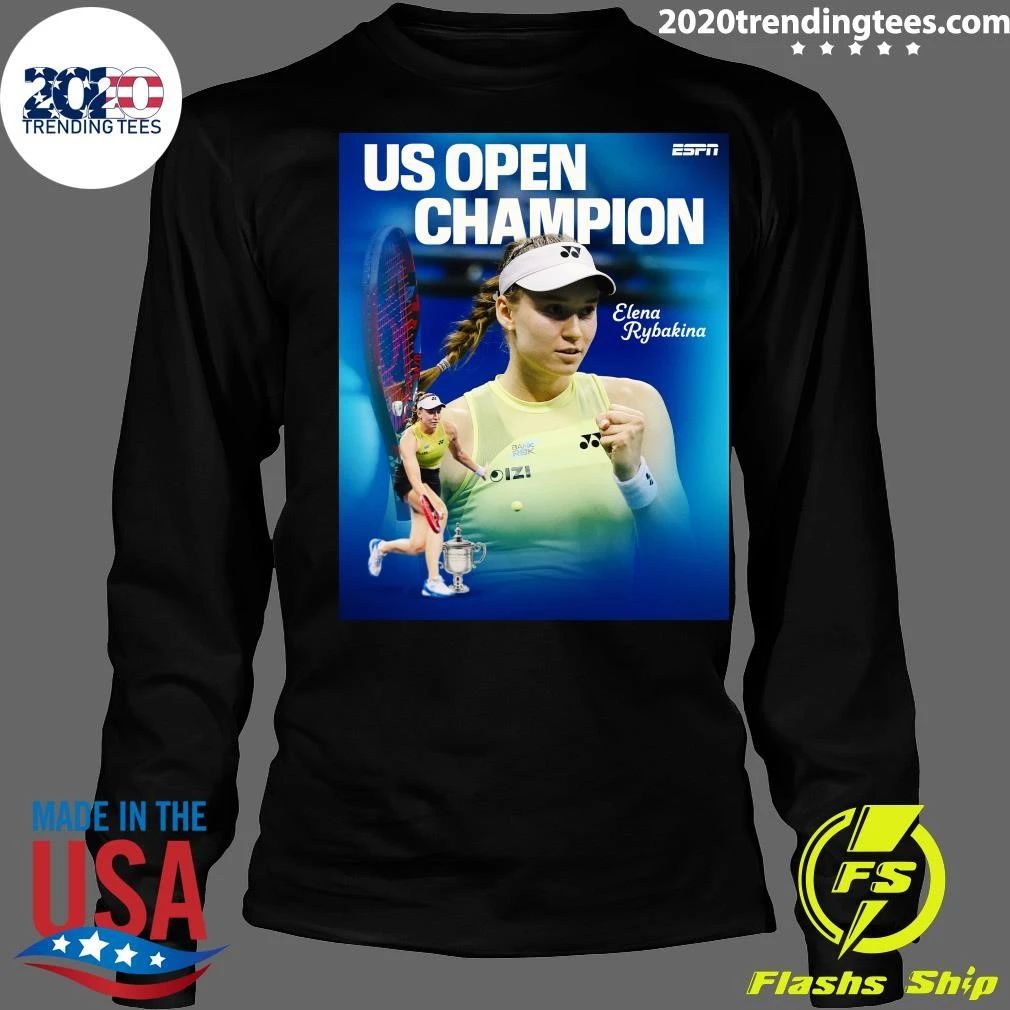 Elena Rybakina Wins Her Third Career Major Title, Her First At The US Open Shirt
