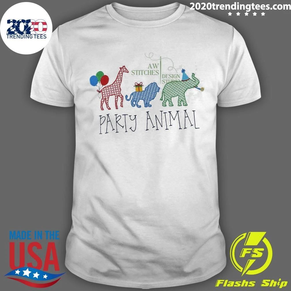 Zoo Party Animal Birthday Motif Fill Shirt