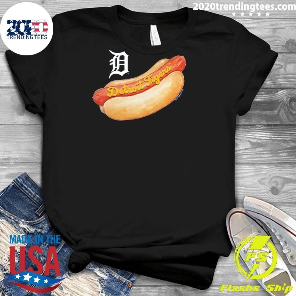 Detroit Tigers Tiny Turnip Youth Hot Dog Shirt