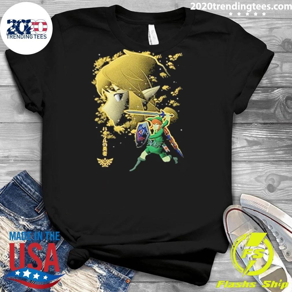 Hero of Hyrule Night Sky Line Art Shirt