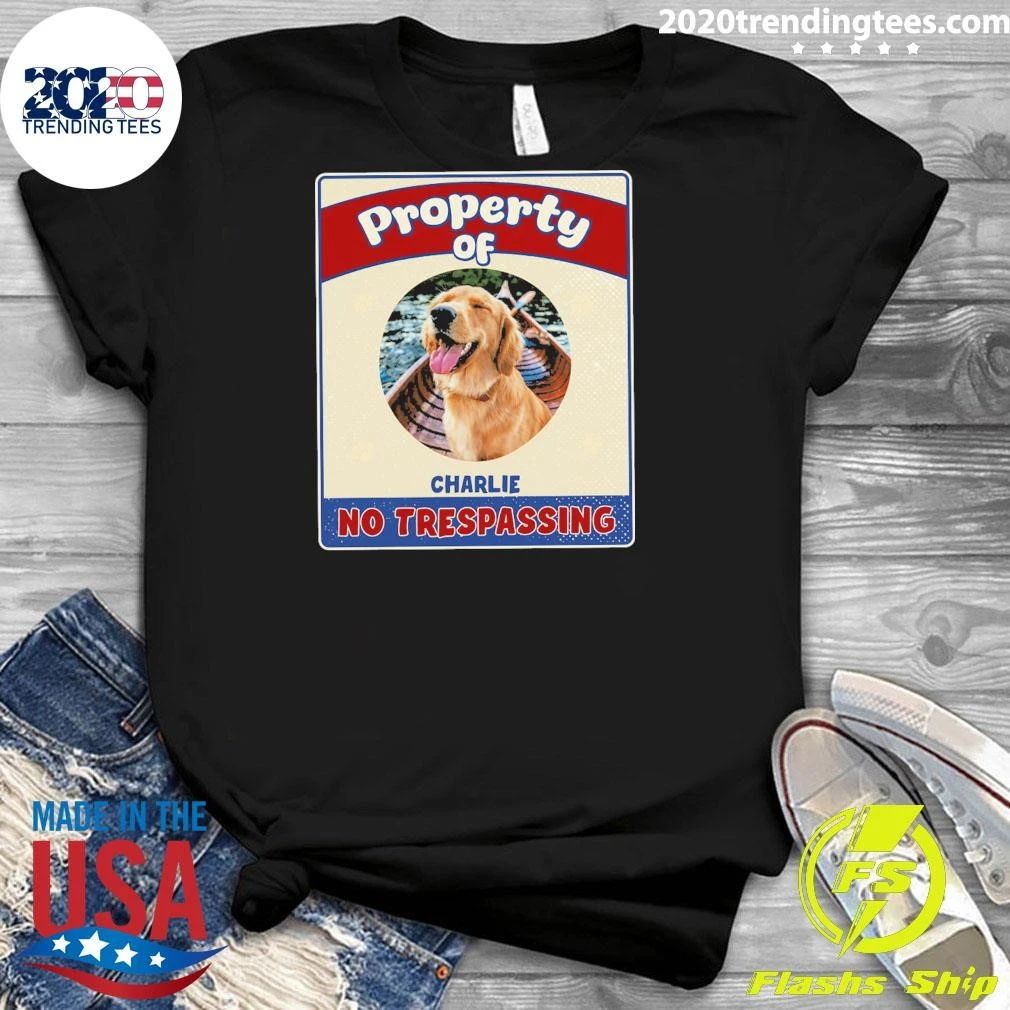 Dog Chibi Property Of Charlie No Trespassing Shirt
