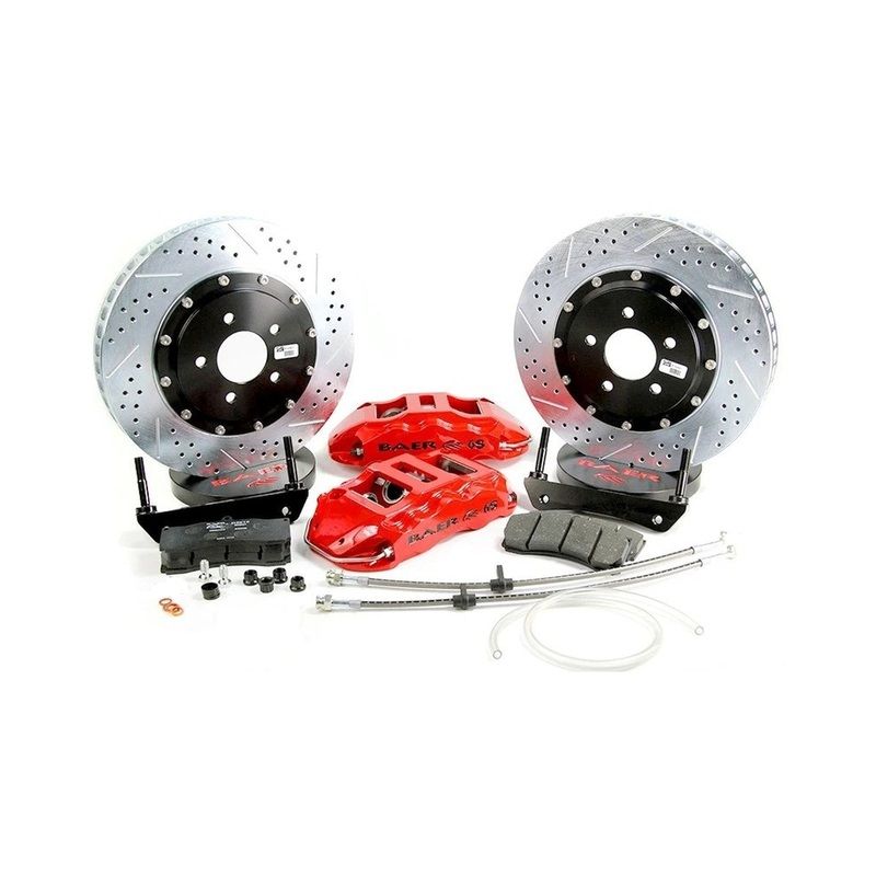 Baer Brakes 14″ Extreme+ Front Brake Kit, Red, SDZ