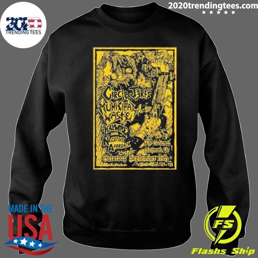 Circle Jerks Poster Show In Richmond VA On September 19 2026 Shirt