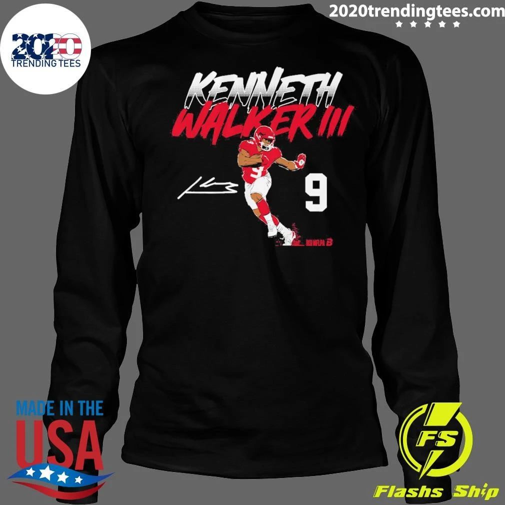 Kenneth Walker III Name Number Pose Shirt