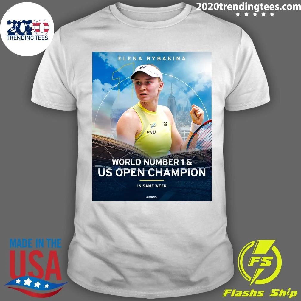 Elena Rybakina World Number 1 & US Open Champion US Open 2026 Shirt