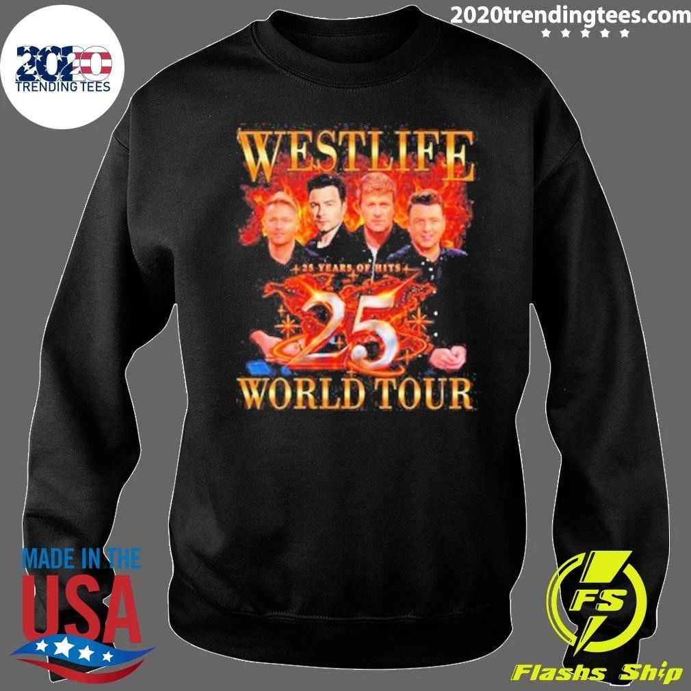 Westlife 25 Years of Hits World Tour 2026 Shirt