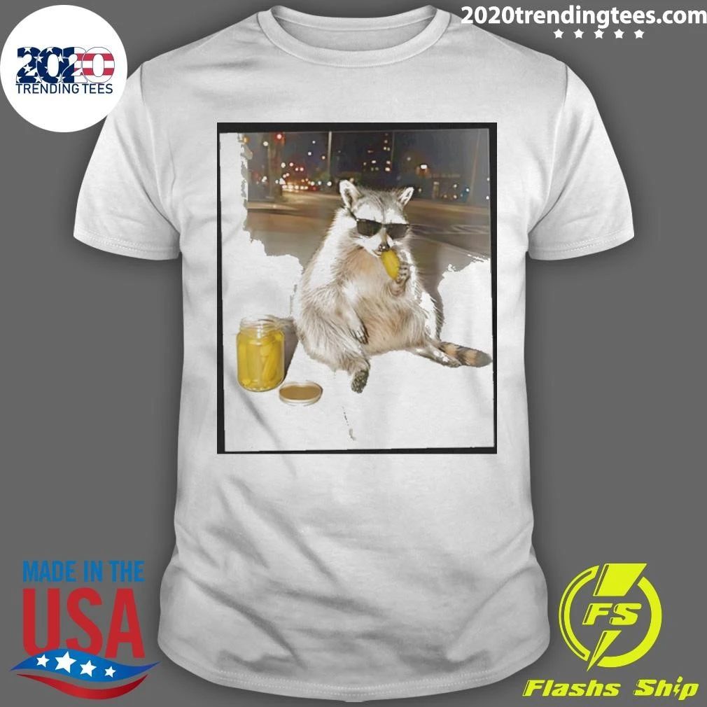 Raccoon Eating Pickles Shirt