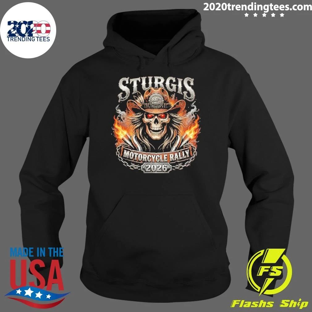 Sturgis Motorcycle Rally Cowboy Skull 86th Anniversary 2026 Shirt