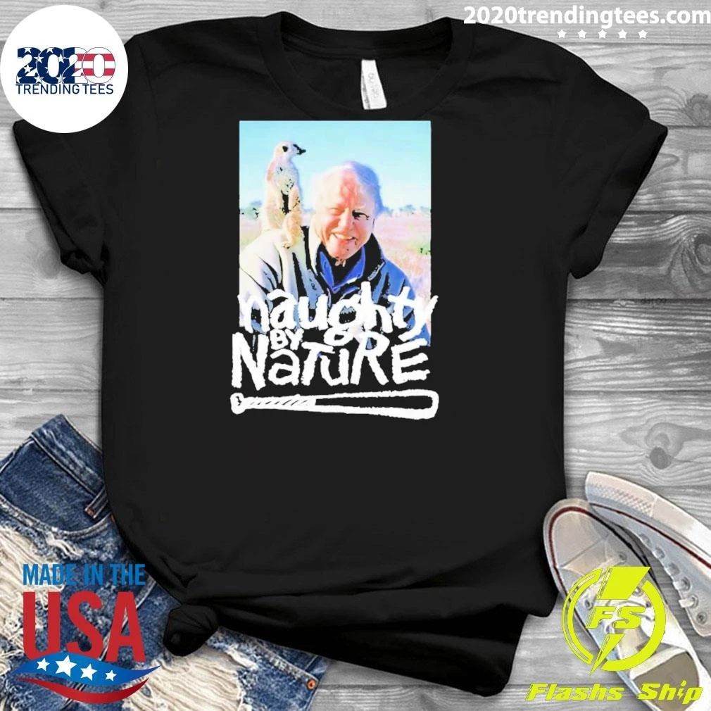 David Attenborough Naughty By Nature Meerkat Hip Hop Parody Vintage Shirt