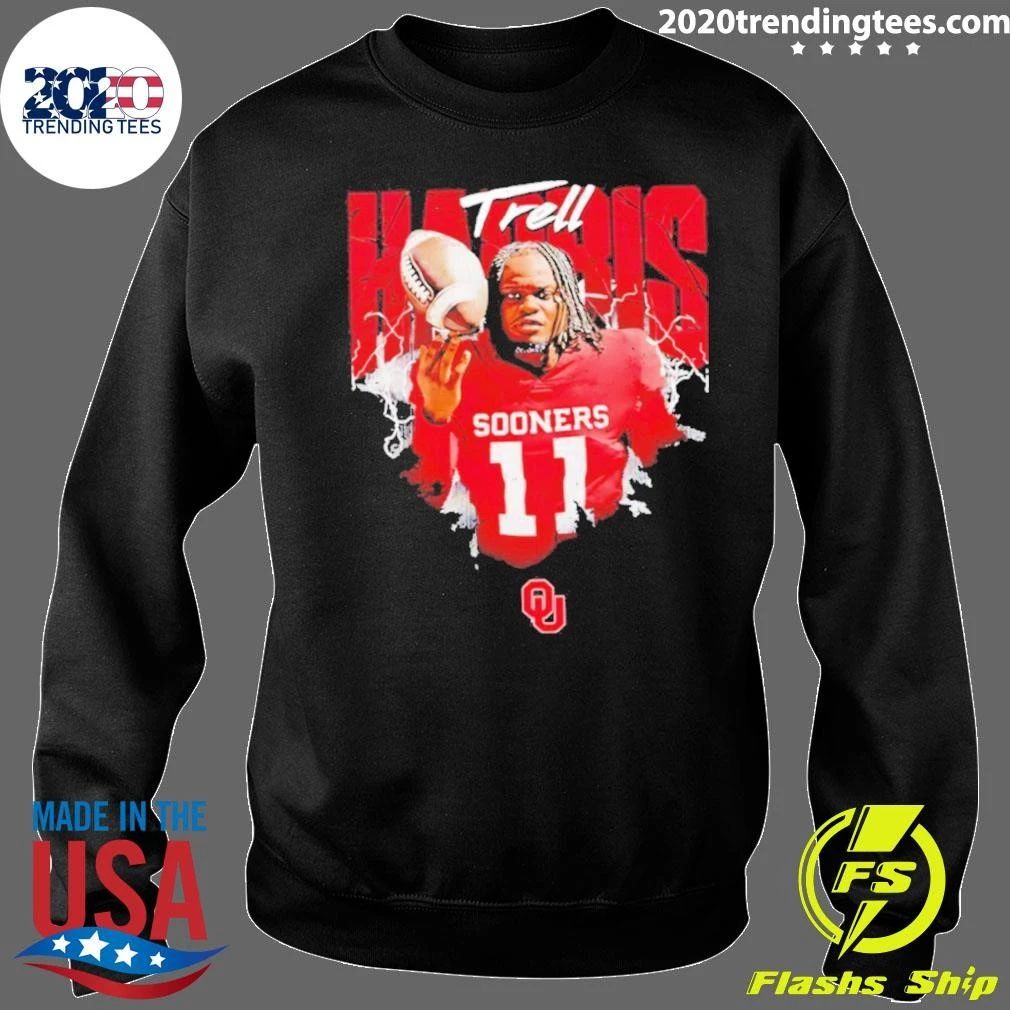 Trell Harris Oklahoma Sooners Ncaa Football Player Lightning Shirt