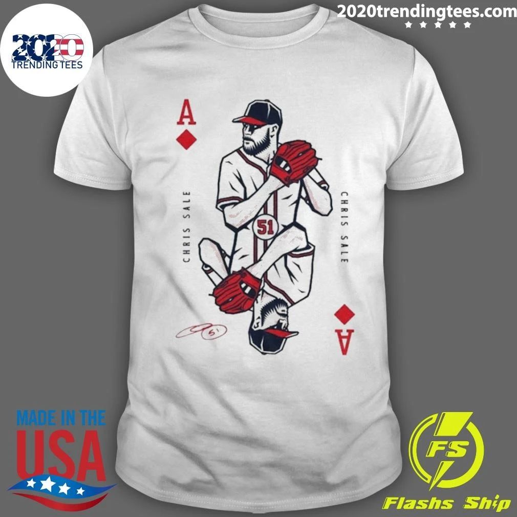 Chris Sale Ace Signature Atlanta Baseball Playing Card Mlb Shirt