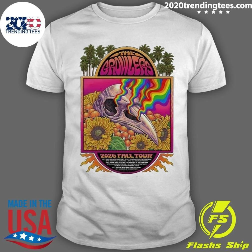 The Growlers 2026 Fall Tour Schedule List From September 17 In Santa Cruz To October 3 In Los Angeles Shirt
