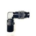 Fragola 689962-BL Black Real Street PTFE -6 AN Hose End to 1/8 NPT 90 Degree