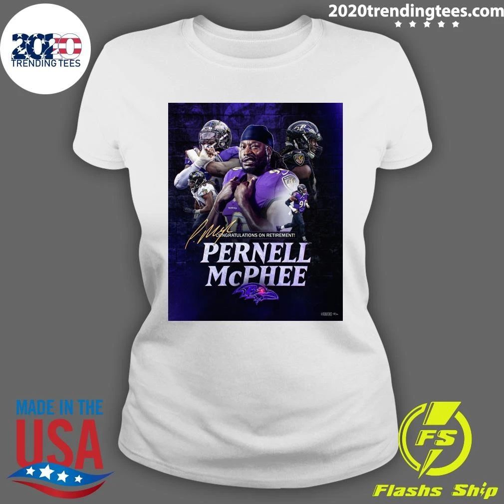 Ravens Congratulations On Retirement Pernell Mcphee Signature Shirt