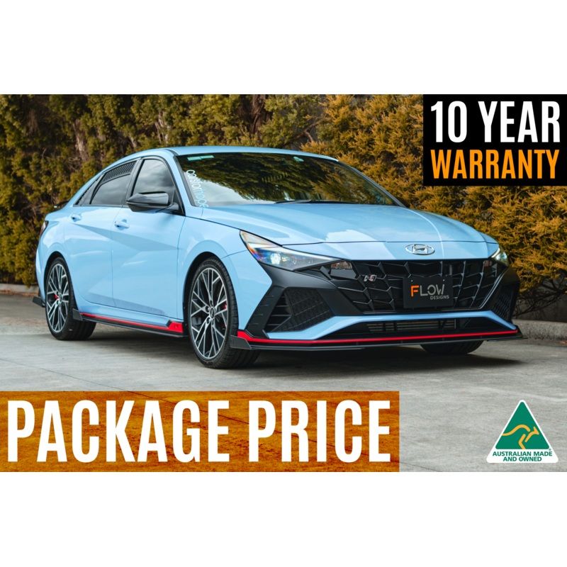FLOW Designs CN7 Elantra N Sedan 2021 Full Lip Splitter Set