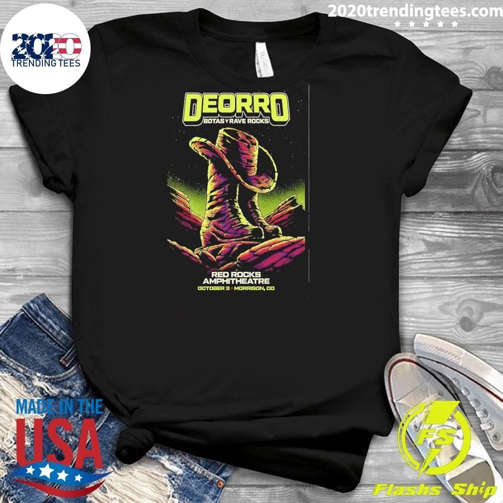 Deorro Botas y Rave Rocks Red Rocks Amphitheatre In Morrison CO October 3, 2026 Shirt