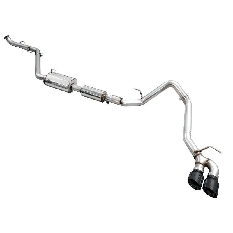 AWE 0FG Exhaust for 4th Gen Toyota Tacoma – Dual Diamond Black Tips (3015-33254)