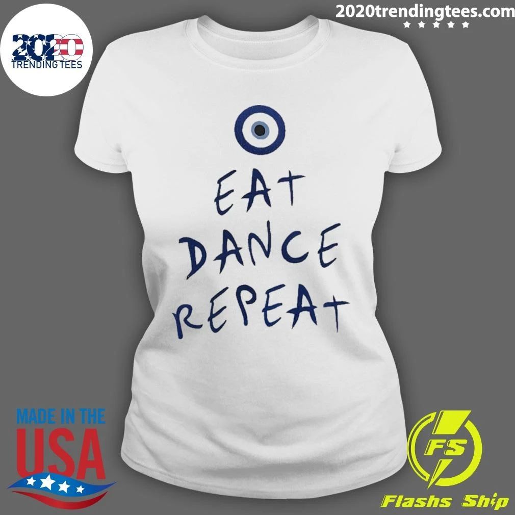 Eat Dance Repeat Text Shirt