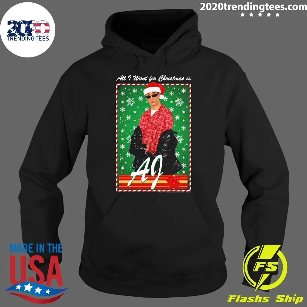 Junior’s Backstreet Boys AJ All I Want for Christmas Shirt