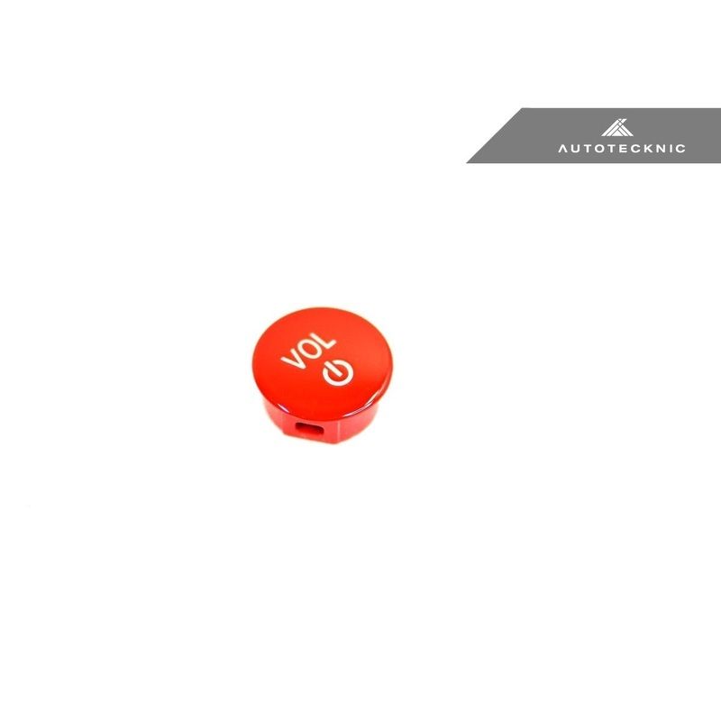 AutoTecknic Bright Red Audio Volume Button – F97 X3M | F98 X4M LCI