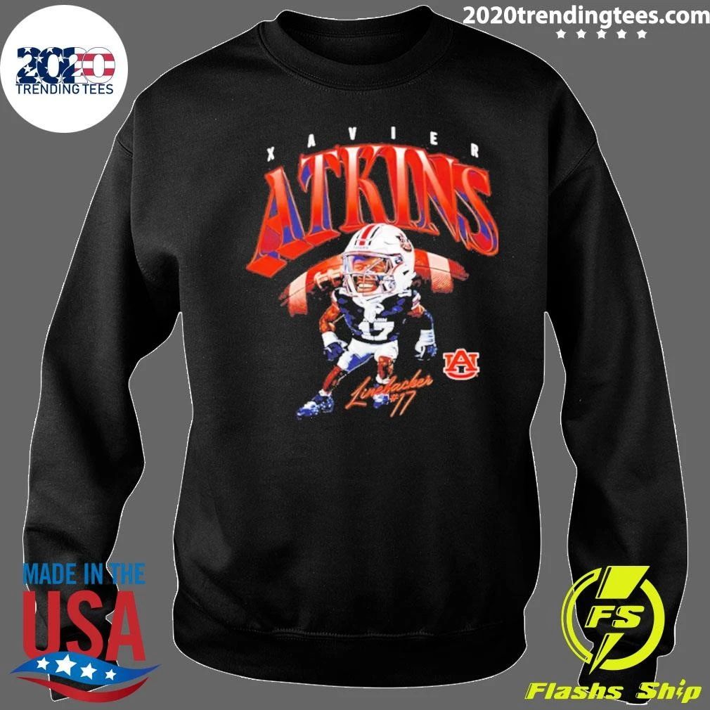 Xavier Atkins Auburn Tigers Football Signature Caricature Shirt