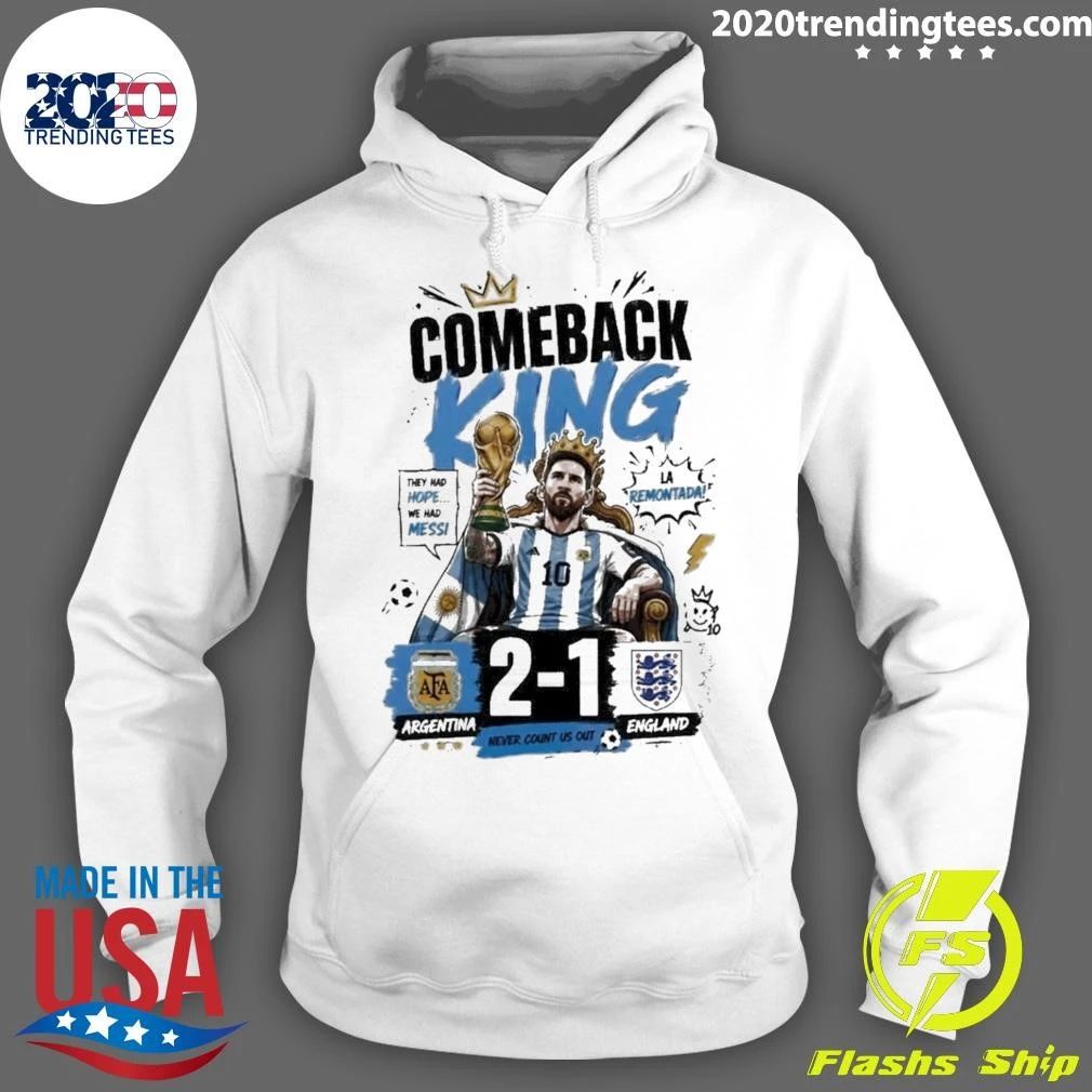 Comeback King Messi Tee Argentina Football Champion World Cup 2026 Shirt