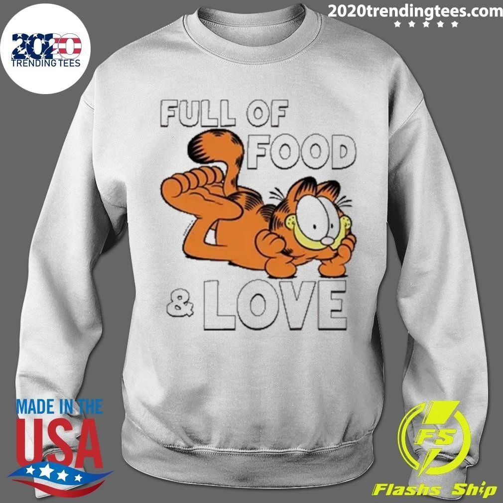 Garfield Full of Food and Love Oversized Shirt