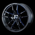 WedsSport RN-55M Gloss Black with Blue Milled Spoke Accents 19×8 | 5×112 (73550)