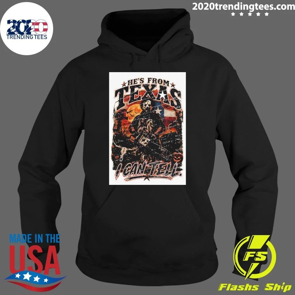 Chainsaw Horror Halloween Slasher He’s From Texas I Can Tell Shirt