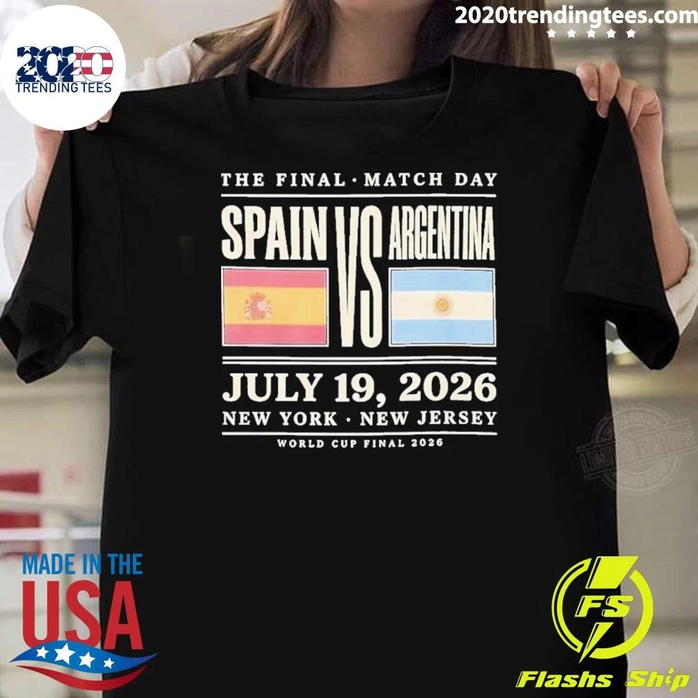 Spain Vs Argentina World Cup Final 2026 Championship Match Shirt