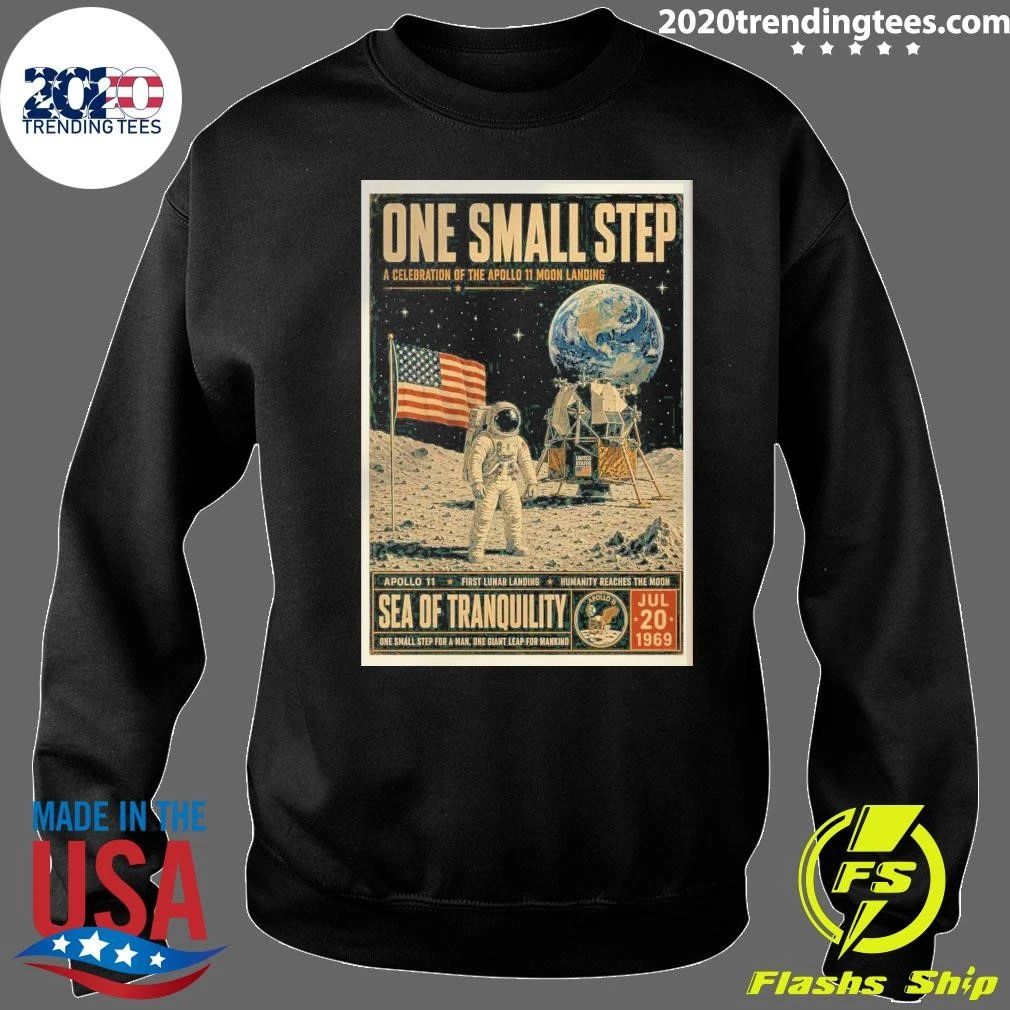 Apollo 11 Moon Landing One Small Step Wall Vintage NASA July 20, 1969 Shirt