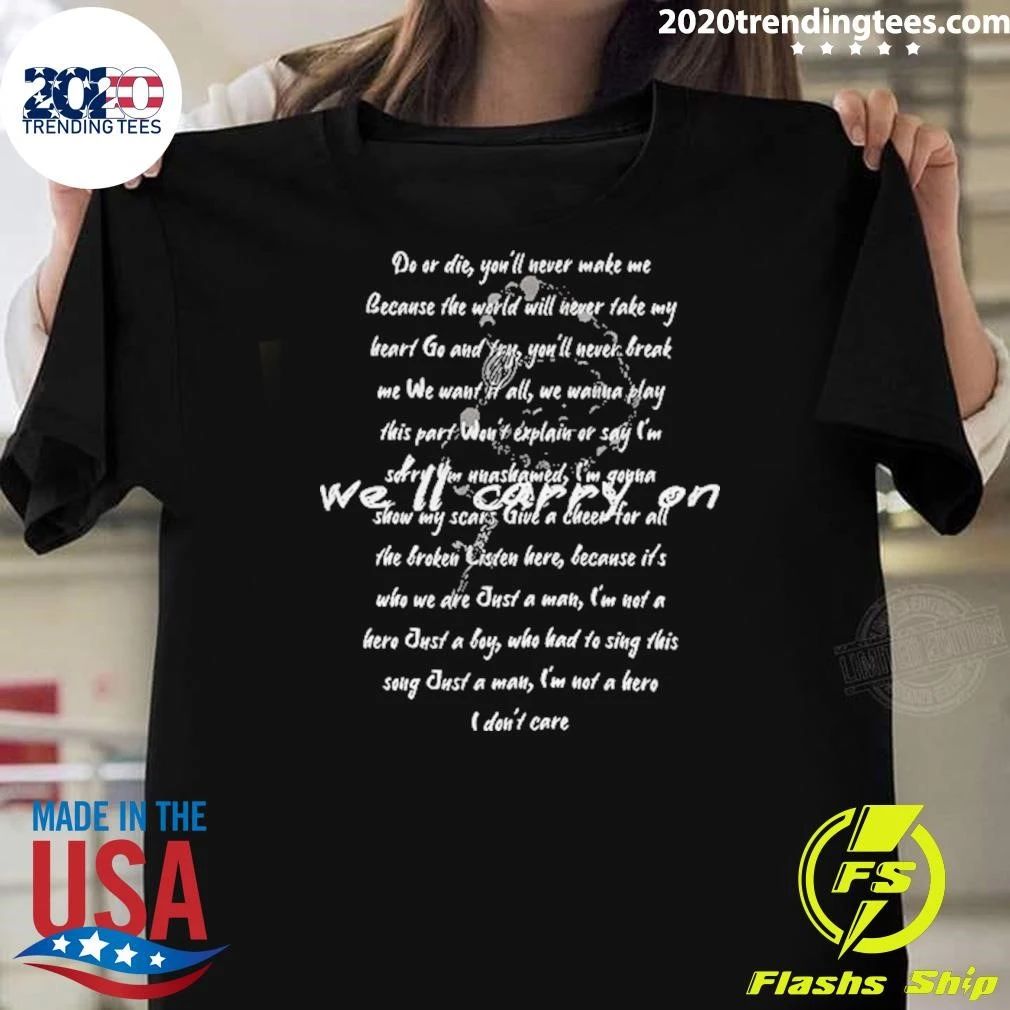 My Chemical Romance Black Parade Band Lyric Shirt