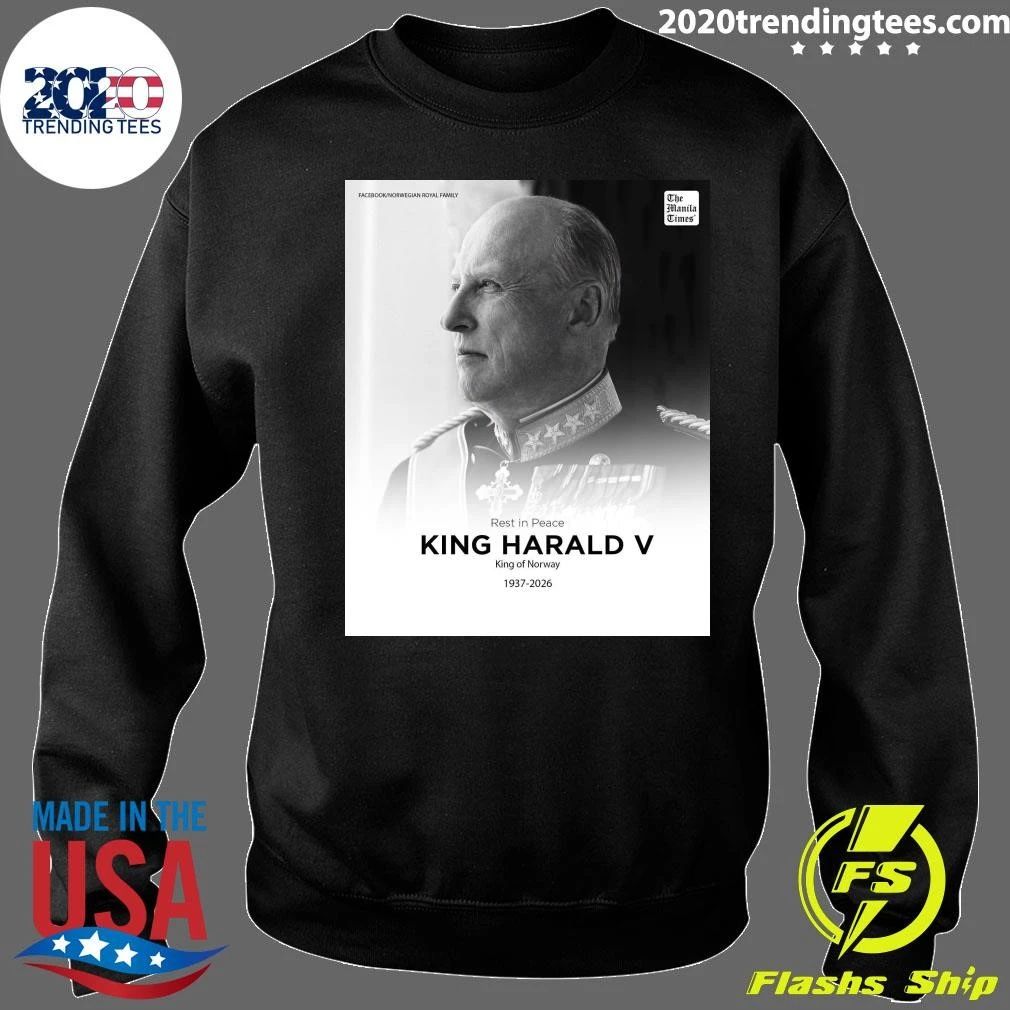 Rest In Peace King Harald V King Of Norway 1937-2026 Shirt