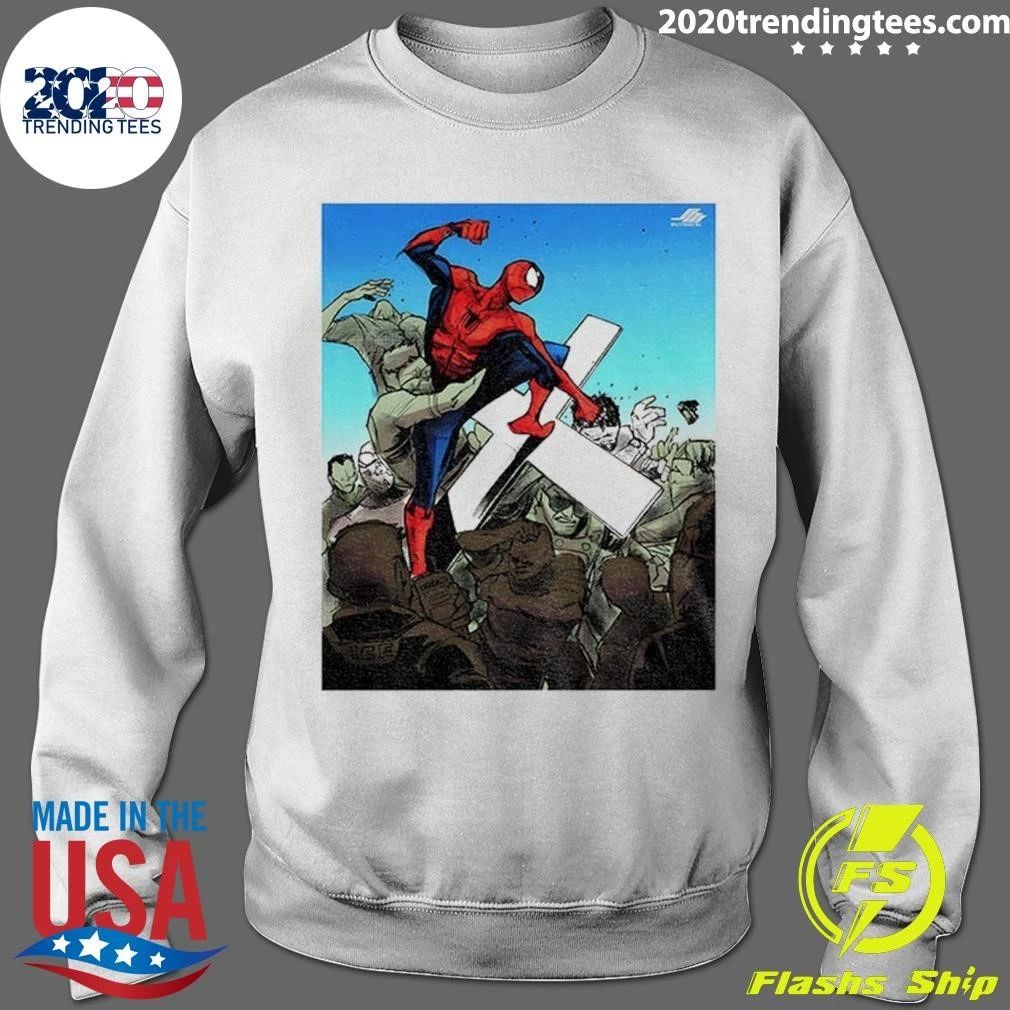Never Give Up Spider-man Minnesotapolis Punch Nazis Police Shirt