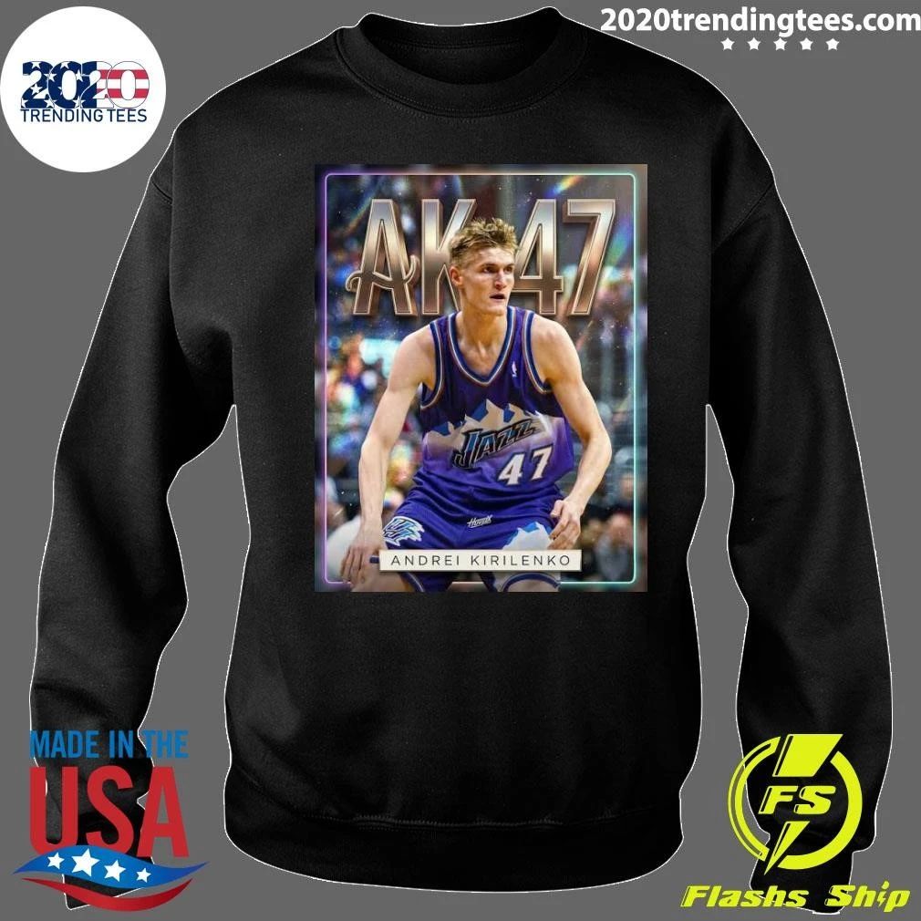 Andrei Kirilenko AK-47 Utah Jazz Legendary NBA Basketball Art Shirt