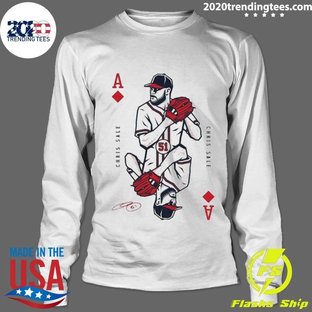 Chris Sale Ace Signature Atlanta Baseball Playing Card Mlb Shirt