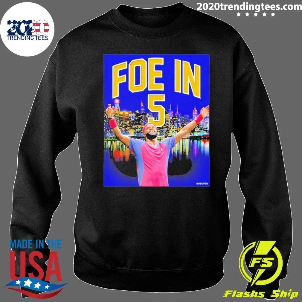 Frances Tiafoe Us Open Tennis Foe In 5 Shirt
