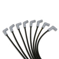 1955-91 Multi-Make V8 Non-HEI 8.2mm Thundervolt Spark Plug Wire Set (Available in 3 Colors) Black