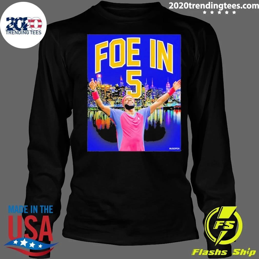 Frances Tiafoe Us Open Tennis Foe In 5 Shirt
