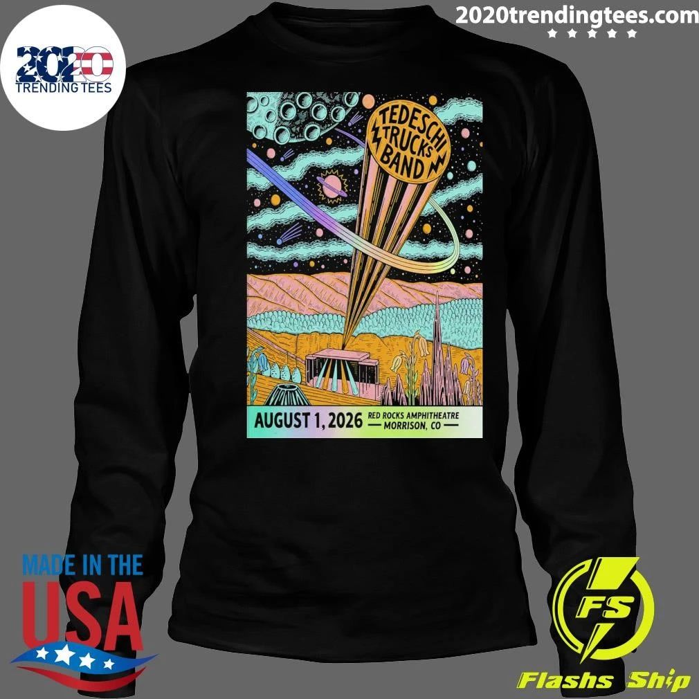 Tedeschi Trucks Band August 1 2026 Red Rocks Amphitheatre Shows Shirt