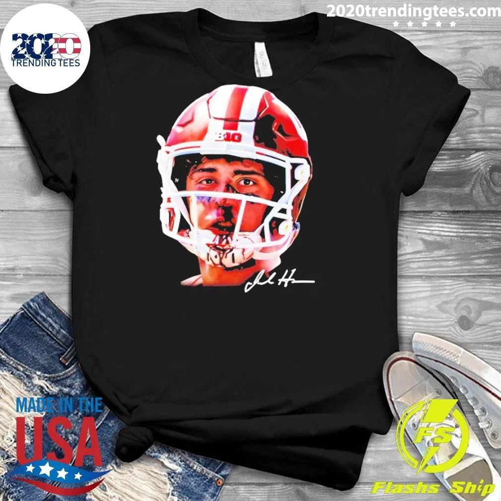 Josh Hoover Indiana Tuff Bloody Face Signature Shirt