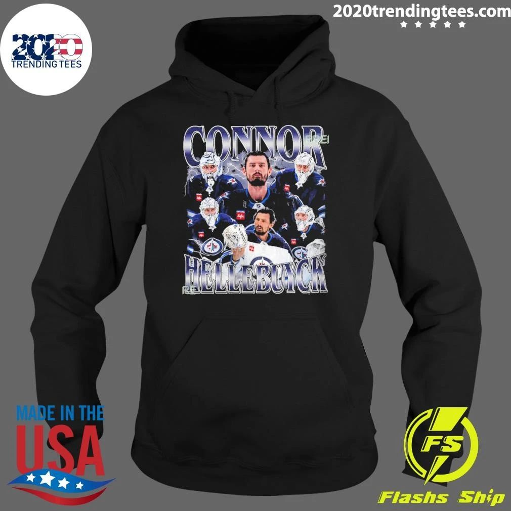Connor Hellebuyck Jets Hockey Tee Shirt